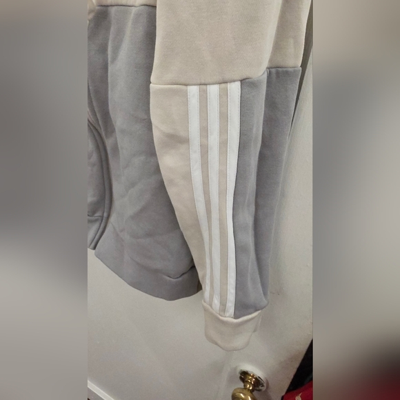 Adidas Men's Essentials Colorblock Full Zip Hoodie Size Small LIKE NEW - Picture 4 of 7